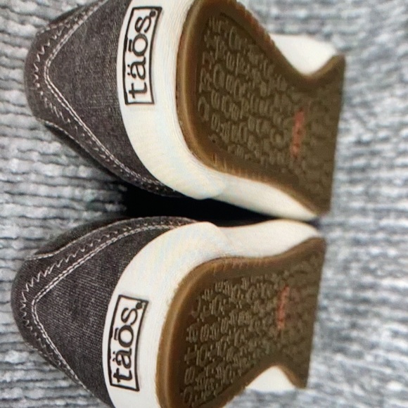 Taos Star canvas chocolate washed sneakers size 5.5 - Picture 4 of 5